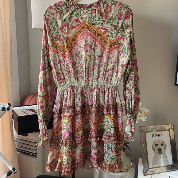 HEMANT & NANDITA Cotton Floral Minidress - Picture 7 of 15